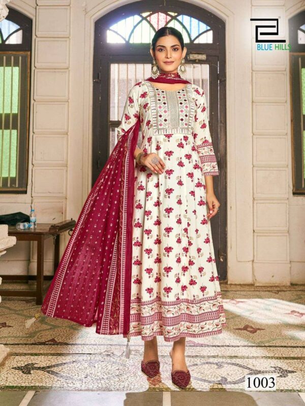 116866 Womens Anarkali Gown With Dhupatta